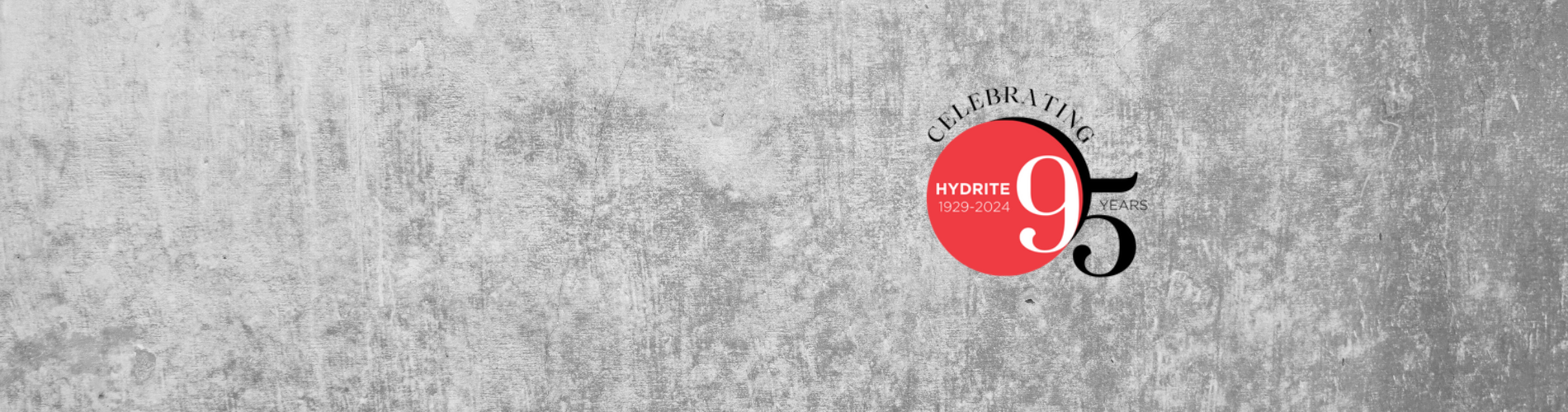 Hydrite 95 Years Logo with Grey Background